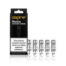 Load image into Gallery viewer, nautilus, coils, 1.5, 1.5 coils, mesh, mesh coil, aspire, aspire k3, 50/50, 50/50 juice, juice, heisenberg, mouth to lung, MTL, starter kit, vape, vaping, vape life, long lasting coils, throat hit,