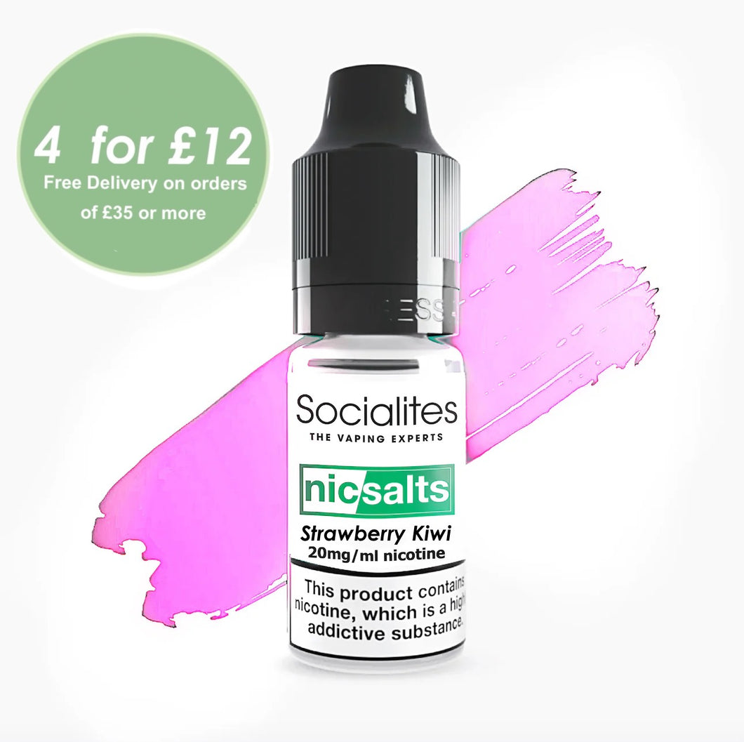 strawberry kiwi, strawberry, kiwi, Nic Salts, socialites salts,