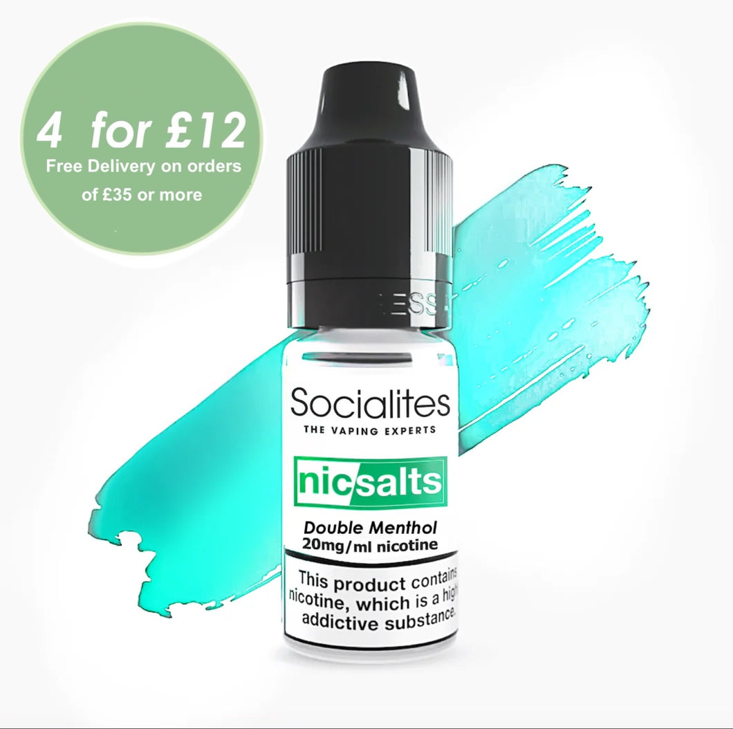 double menthol, menthol, mint, Nic Salts, salts,